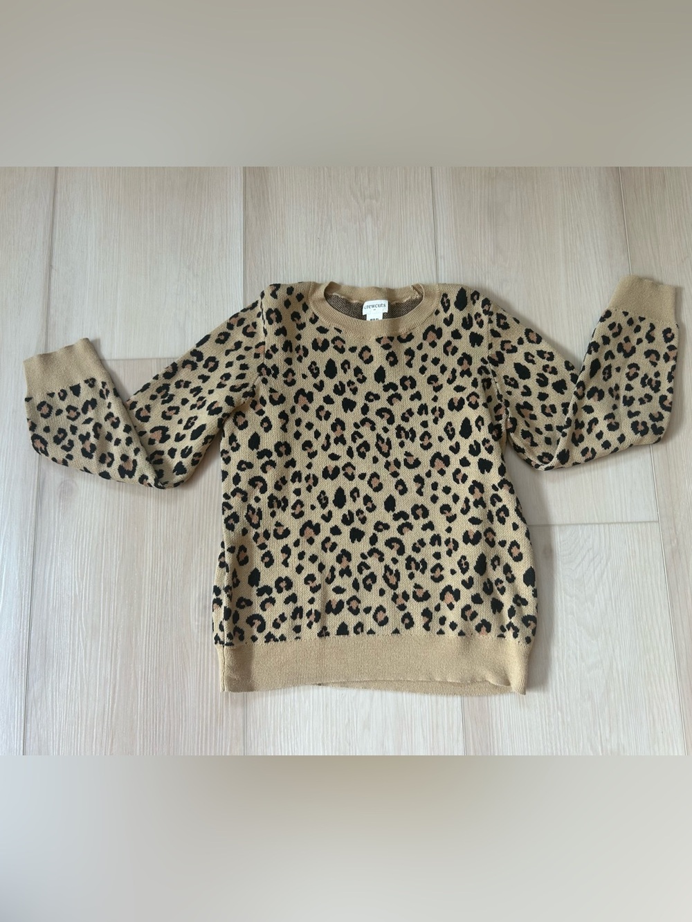 Girls Crewcuts cheetah sweater